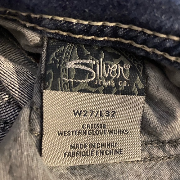 Silver Jeans Suki Flap Pockets Medium Blue Wash Stretch Size W27” L32” - Picture 11 of 12